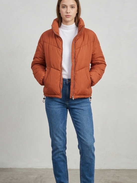 H&M Jackets & Blazers - H&M Divided Brown Puffer Jacket, Size XS, Short, Pockets, Very Good Condition